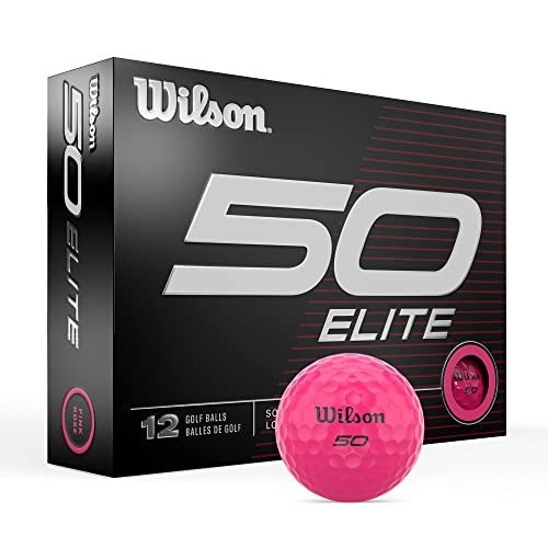 Wilson Fifty Elite Pink Golf Balls - 12 Pack
