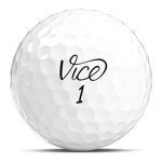 Vice Pro White Golf Balls - 3 Pack Sleeve