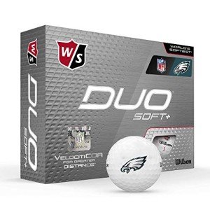 Wilson Duo Soft+ NFL Golf Balls - Philadelphia Edition