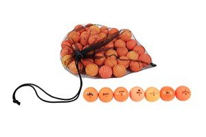 48 Assorted Orange Golf Balls with Carrying Bag