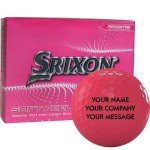 Personalized Srixon Soft Feel Lady Golf Balls - Pink