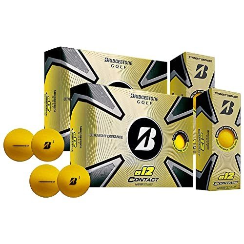 Bridgestone e12 Contact Golf Balls - Matte Yellow