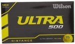 Wilson Ultra 500 Yellow Golf Balls - 15 Pack