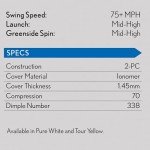 Srixon AD333 High-Performance Yellow Golf Balls