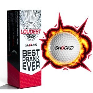 SHOCK'D Loudest Golf Balls - Prank Sleeve of 3