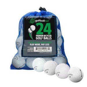 24-Pack Recycled Callaway Golf Balls with Bag