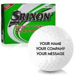 Personalized Srixon Soft Feel Golf Balls - White