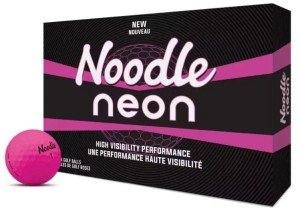 TaylorMade Noodle Neon Pink Golf Balls - 12 Pack