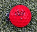 Vice Pro Plus Red Golf Ball Marker & Hat Clip