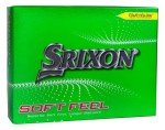 Personalized Srixon Soft Feel Yellow Golf Balls