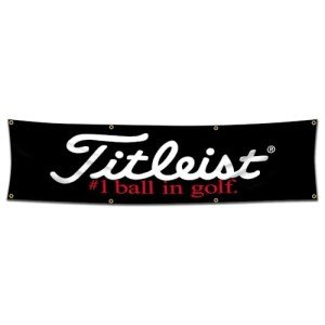 Bofanio Titleist Flag Banner for Golf Decor