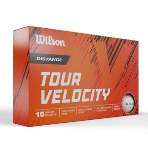Wilson Tour Velocity 15-Pack White Golf Balls