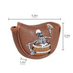 Skull Beer Mini Golf Putter Cover with Magnet