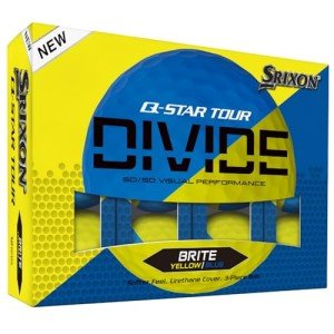 Srixon Q-Star Tour Divide Golf Balls - Blue/Yellow