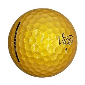 12 Recycled Vice Pro Plus Gold Golf Balls