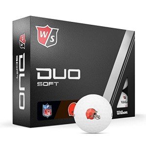 Wilson Staff Duo Soft NFL Golf Balls - Browns