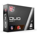 Wilson Staff Duo Soft NFL Golf Balls - Browns