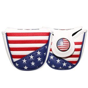 Magnetic Mallet Putter Cover - USA Flag Design