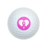 Pink Ribbon Heart Wilson Golf Balls - 12 Pack