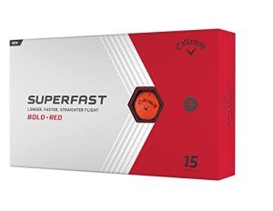 Callaway Superfast Bold Golf Balls - Red