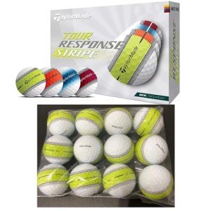 TaylorMade Tour Response Stripe Golf Balls - 12 Pack
