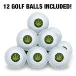 Cannabis Leaf Design Wilson Golf Balls 12-Pack