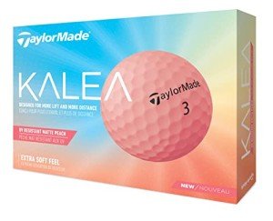 TaylorMade Kalea Women's Golf Balls, Peach, 12 Pack