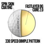 Srixon Z-Star Diamond 3 Golf Balls - White