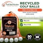 50 Recycled Golf Balls - Titleist ProV1 Mix