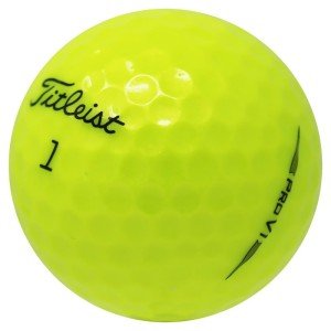 12 Recycled Pro V1 Yellow Golf Balls