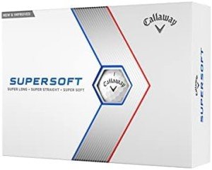 Callaway Supersoft White Golf Balls - Pack of 6