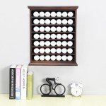 Elegant Mahogany Golf Ball Display Cabinet - Holds 49