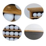 Elegant Mahogany Golf Ball Display Cabinet - Holds 49