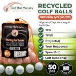 50-Pack Taylormade Golf Balls Mix & Tees Bundle