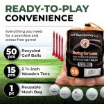 50-Pack Taylormade Golf Balls Mix & Tees Bundle