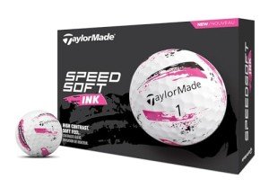 TaylorMade SpeedSoft Ink Pink Golf Balls