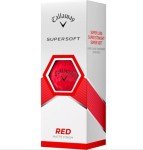 Callaway Supersoft Red Golf Balls - 3 Pack