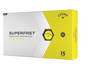 Callaway Superfast Bold Yellow Golf Balls
