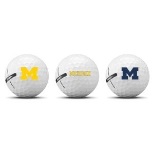 Michigan Wolverines Taylormade Golf Balls 3-Pack