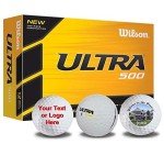 Personalized Wilson Ultra 500 Golf Balls 12-Pack
