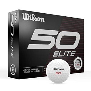 Wilson Fifty Elite White Golf Balls - 12 Pack