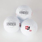 Custom Monogram Wilson Staff Elite Golf Balls