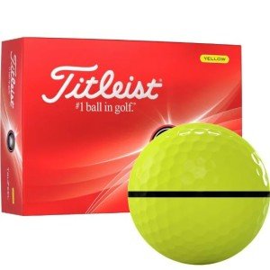 Titleist TruFeel Yellow Golf Balls with AlignXL 2024