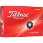 Titleist TruFeel Yellow Golf Balls with AlignXL 2024