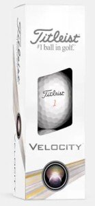 Titleist Velocity Golf Balls - White 3 Pack