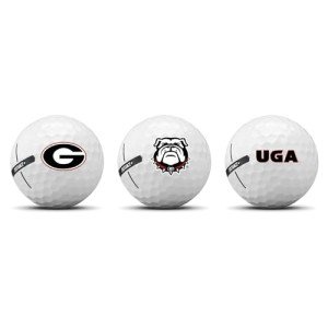 3 Pack Taylormade Georgia Bulldogs Golf Balls