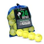 Titleist Golf Balls Mix - 24 Used Yellow Balls