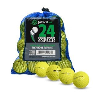 Taylormade Mix Mint 5A Yellow Golf Balls - 24 Pack