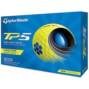 TaylorMade TP5 Yellow Golf Balls - Unisex