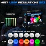 KINGTOP Glow in the Dark LED Golf Balls